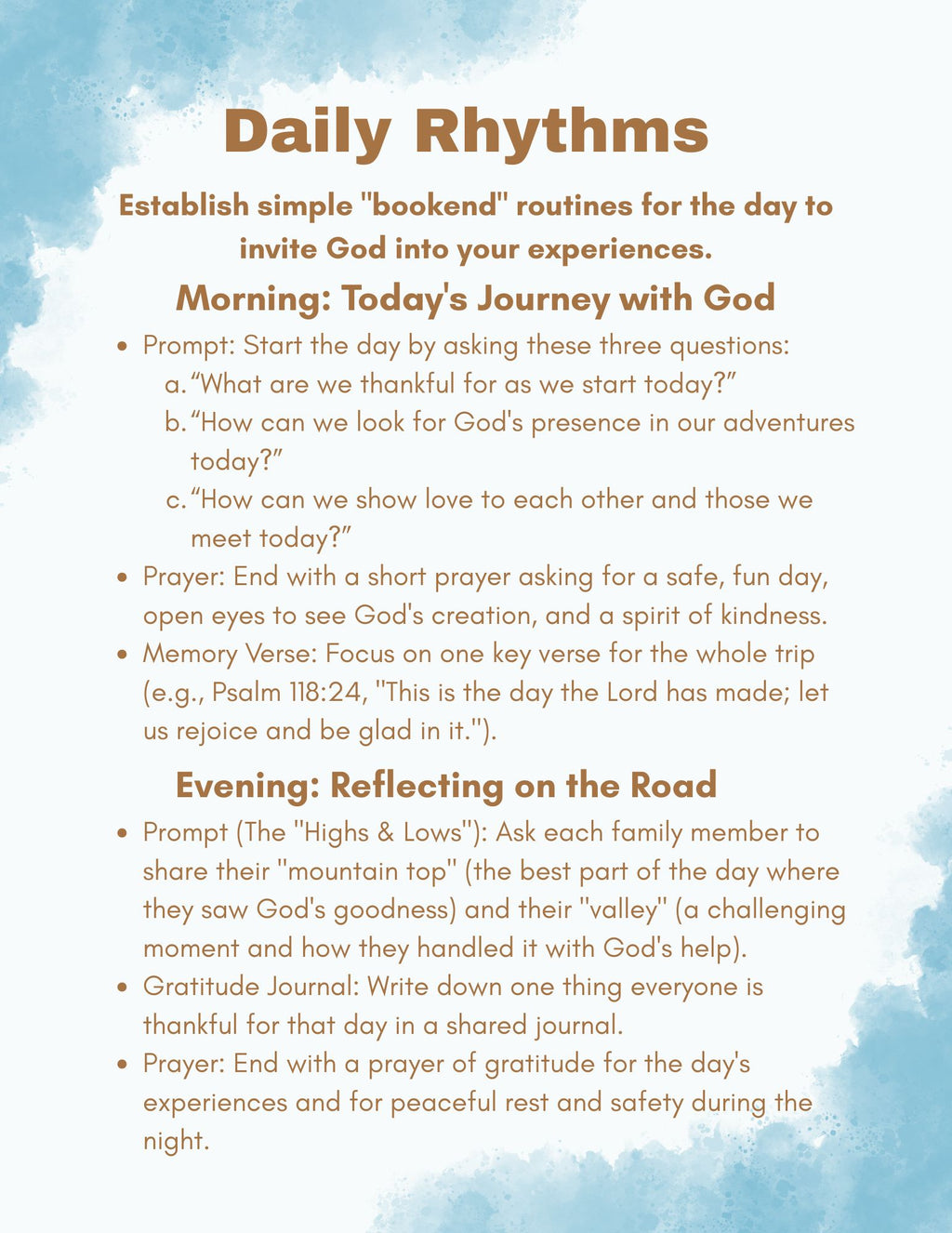Travel Devotionals