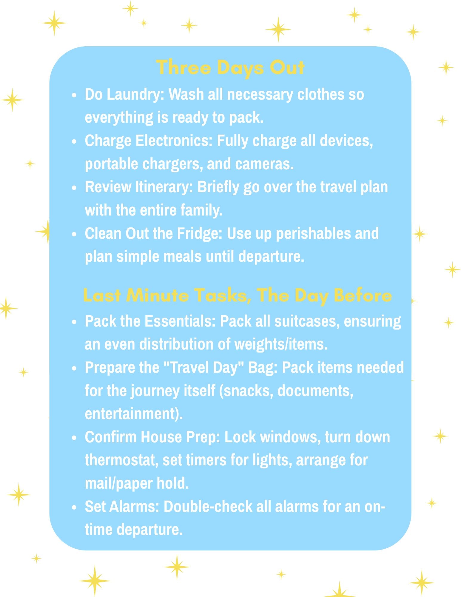 Disney Travel Helpful Hints