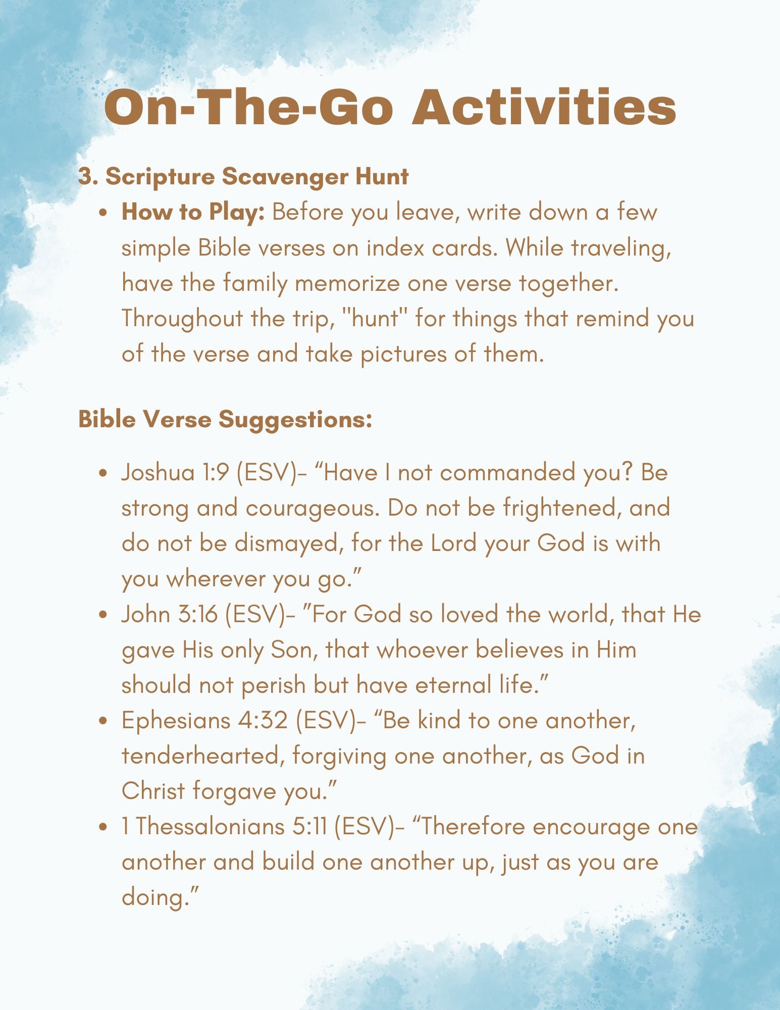 Travel Devotionals